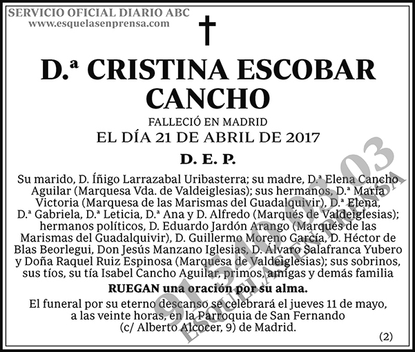 Cristina Escobar Cancho